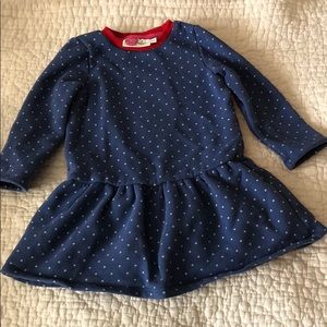 Blue polka dot Mini Boden Dress
